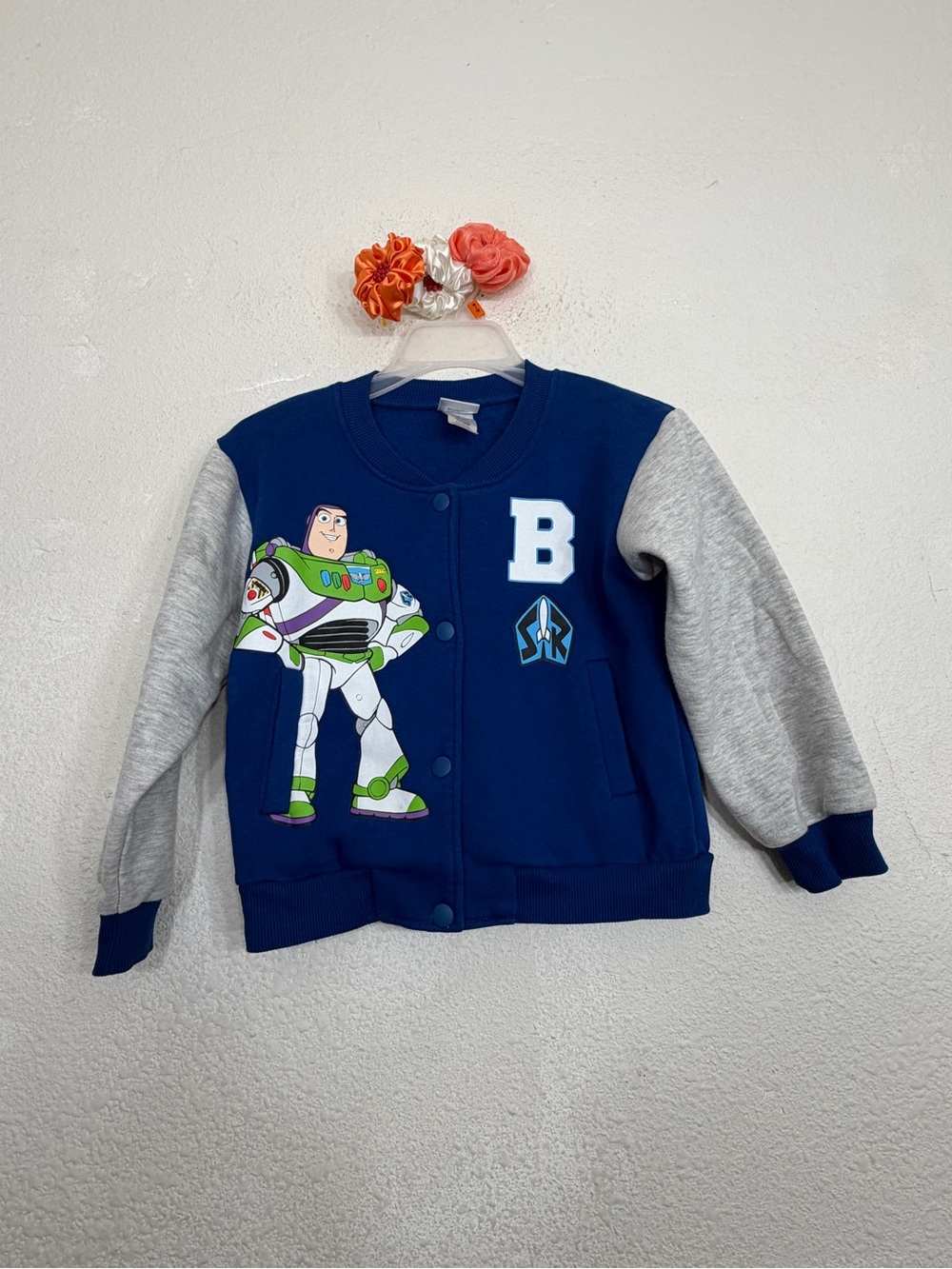 Disney Pixar Toy Story Buzz Lightyear Space Ranger Varsity Jacket Size 4